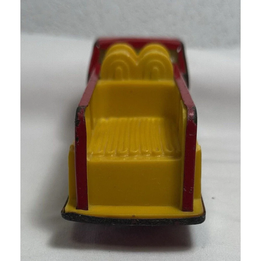 Vintage Tonka 55250 Mini Pumper Fire Truck Red Yellow Pressed Steel 6”